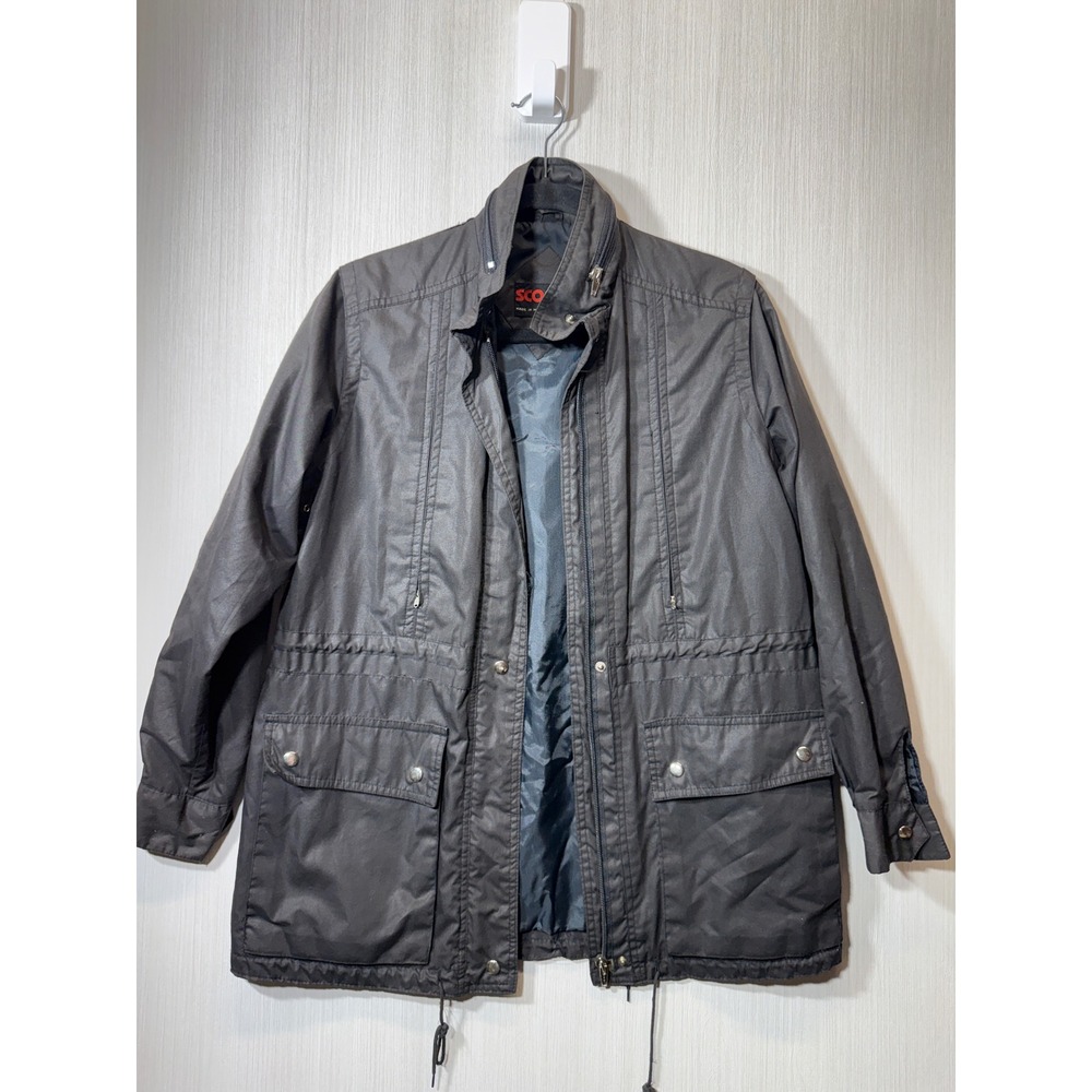 Vintage Scoop Men Gray Water Repellent Field Jacket Utility Coat RN 50500 7/8